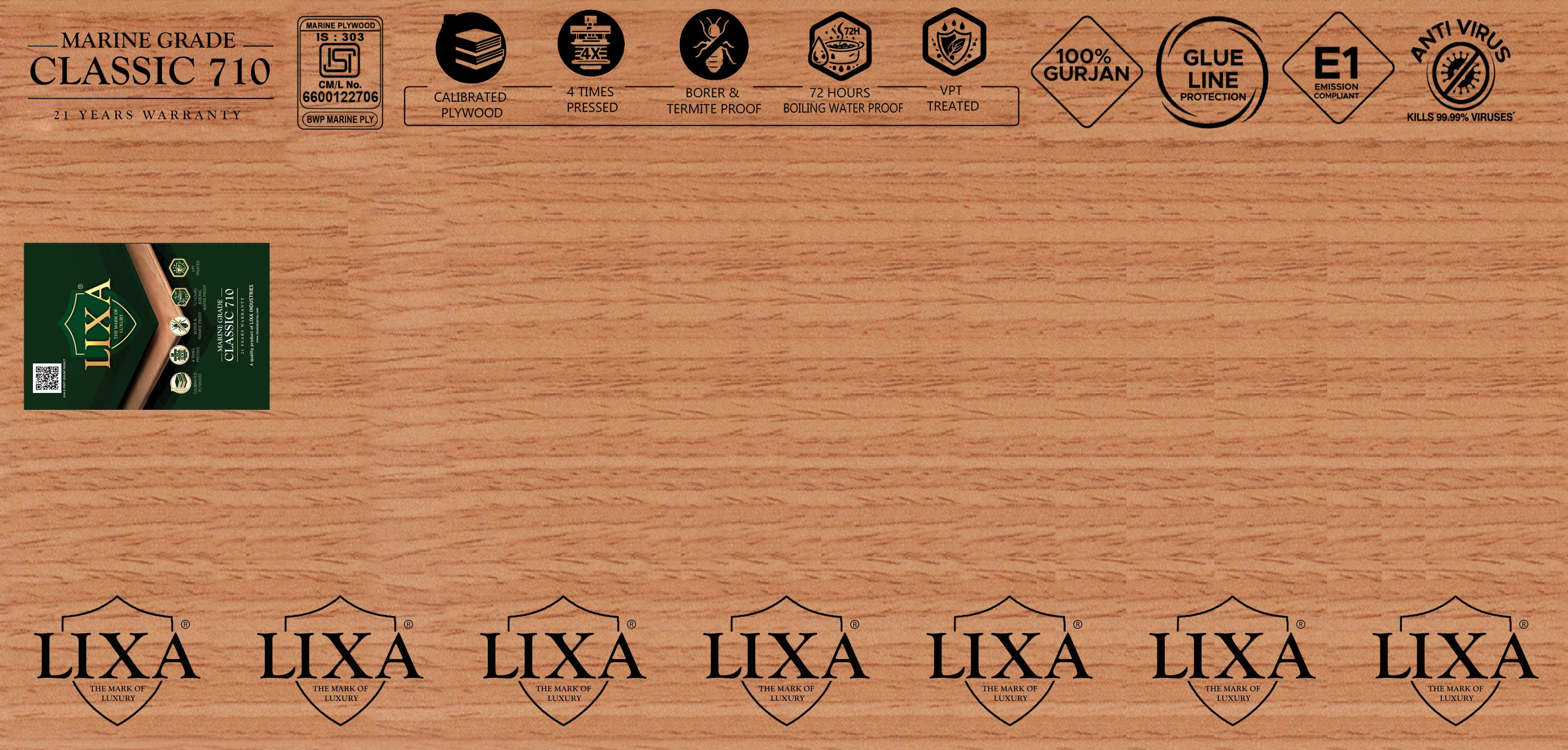 CLASSIC 710 plywood sheet artwork